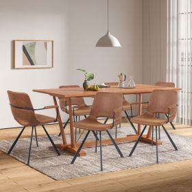 Modern minimalist brown two-piece set bar stools, suitable for restaurants, bars, bar counters and kitchens