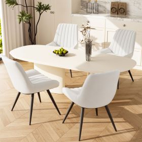 2-piece or 4-piece dining chair sets, suitable for use in dining rooms, living rooms and offices (Quantity: 4-piece, Color: White)