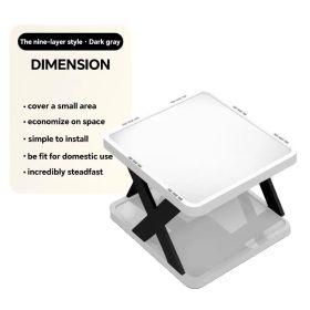 "Vertical Shoe Rack 9-Pair Capacity - Slim Plastic Organizer Easy Assembly No Tools" (Color: Two-tier shoe rack)